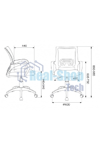 Кресло компьютерное Бюрократ CH-695NLT темно-серый TW-04 сиденье черный TW-11, сетка/ткань, крестовина пластик