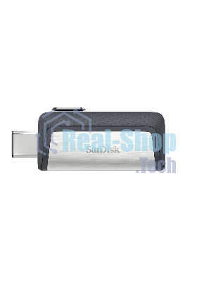 Флешка USB SanDisk DDC2 Ultra Dual (SDDDC2-032G-G46), 128Gb, USB 3.0/USB 3.1 Type C, R/W 150/30, серый/черный