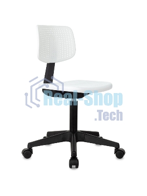 Кресло детское Бюрократ CH 200 белый пластик крестов. пластик