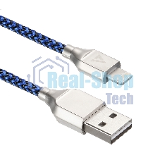 Кабель USB ACD-Titan Lightning - USB-A Нейлон, 1м, сине-черный