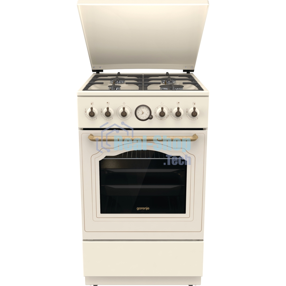 Плита газовая Gorenje GGI5BCLI бежевый, конфорок 4 газовых, духовка 67 л, 50 см x 85 см x 59.4 см
