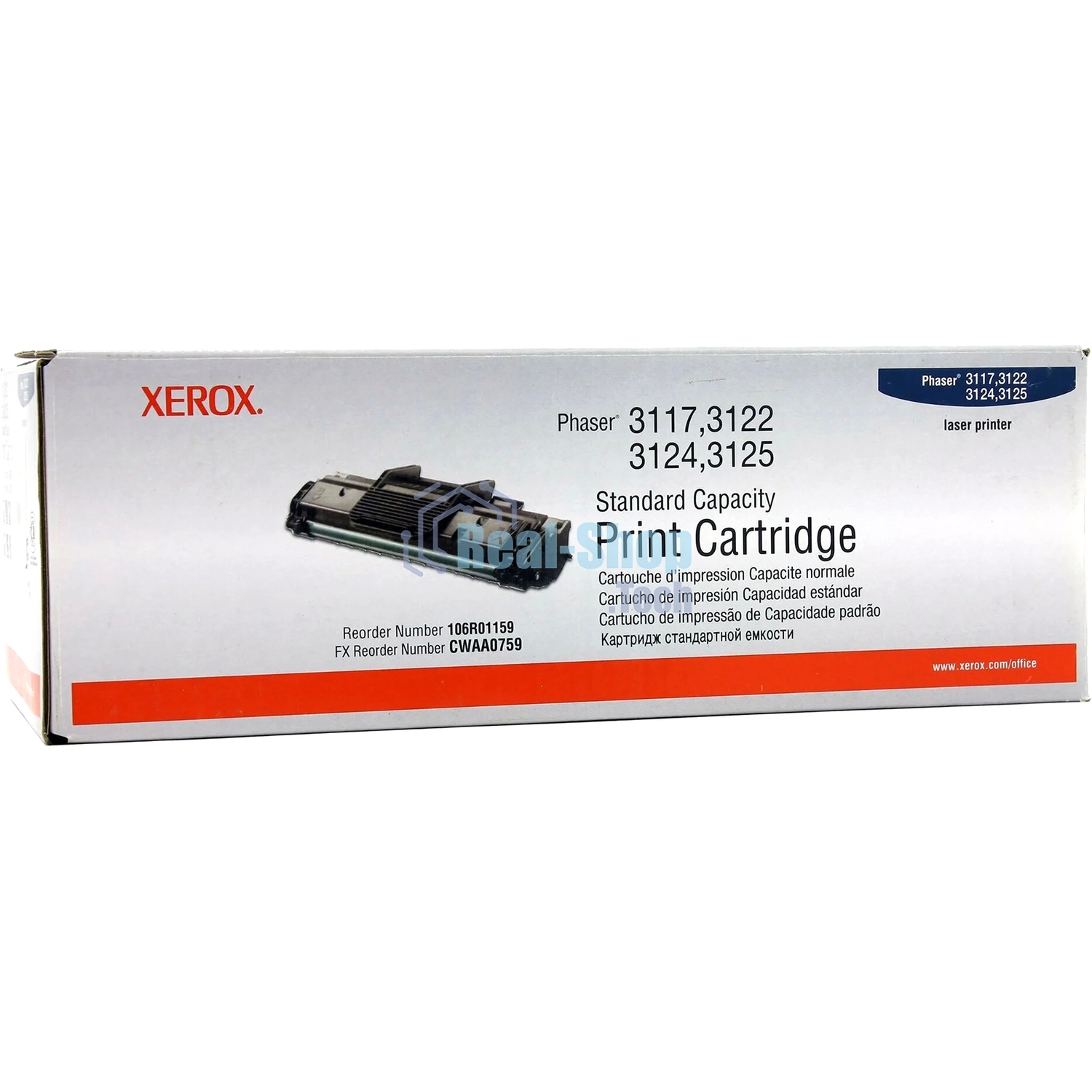 Картридж лазерный Xerox 106R01159 черный для Phaser 3117/3122/3124/3125 3000 стр.(channels)