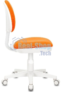 Кресло детское БЮРОКРАТ KD-3, на колесиках, ткань, оранжевый kd-3/wh/tw-96-1