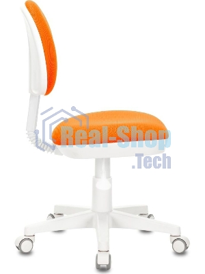 Кресло детское БЮРОКРАТ KD-3, на колесиках, ткань, оранжевый kd-3/wh/tw-96-1