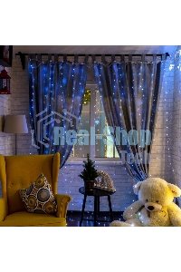 Гирлянда Neon-night Светодиодный дождь из росы 6х3 м, белый, USB + пульт управления