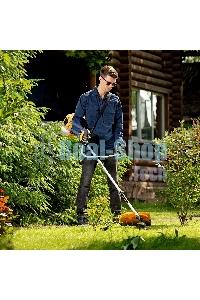 Триммер бензиновый Denzel DTL-43, 43 см3, неразъемная штанга, состоит из 2 частей