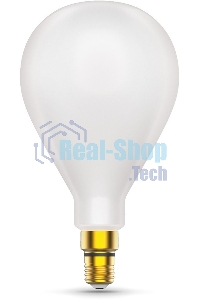 Лампа cветодиодная Gauss Filament А160 10W 890lm 4100К Е27 milky диммируемая LED