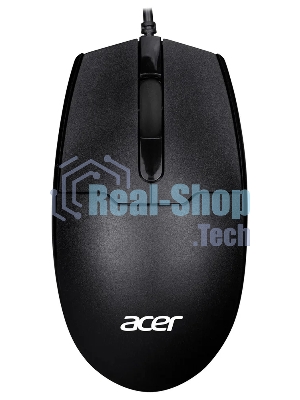 Мышь проводная Acer OMW126 черный, 1200 dpi, USB, кнопки - 3