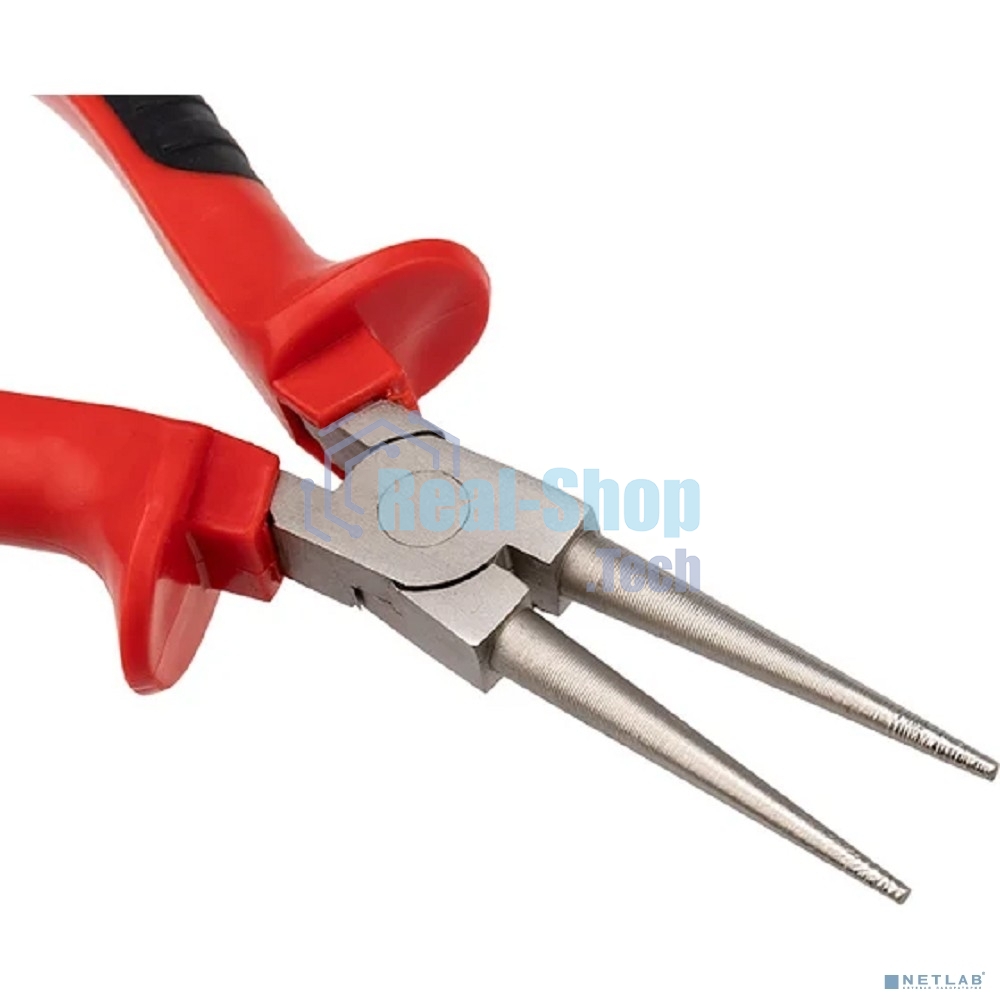 Круглогубцы Rexant 160 мм никелированные, двухкомпонентные рукоятки