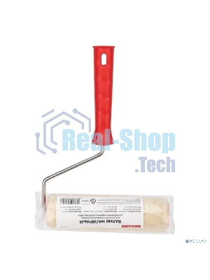 Валик Rexant велюр, ворс 5 мм, ширина ролика 180 мм, Ø 42 мм, бюгель 6 мм