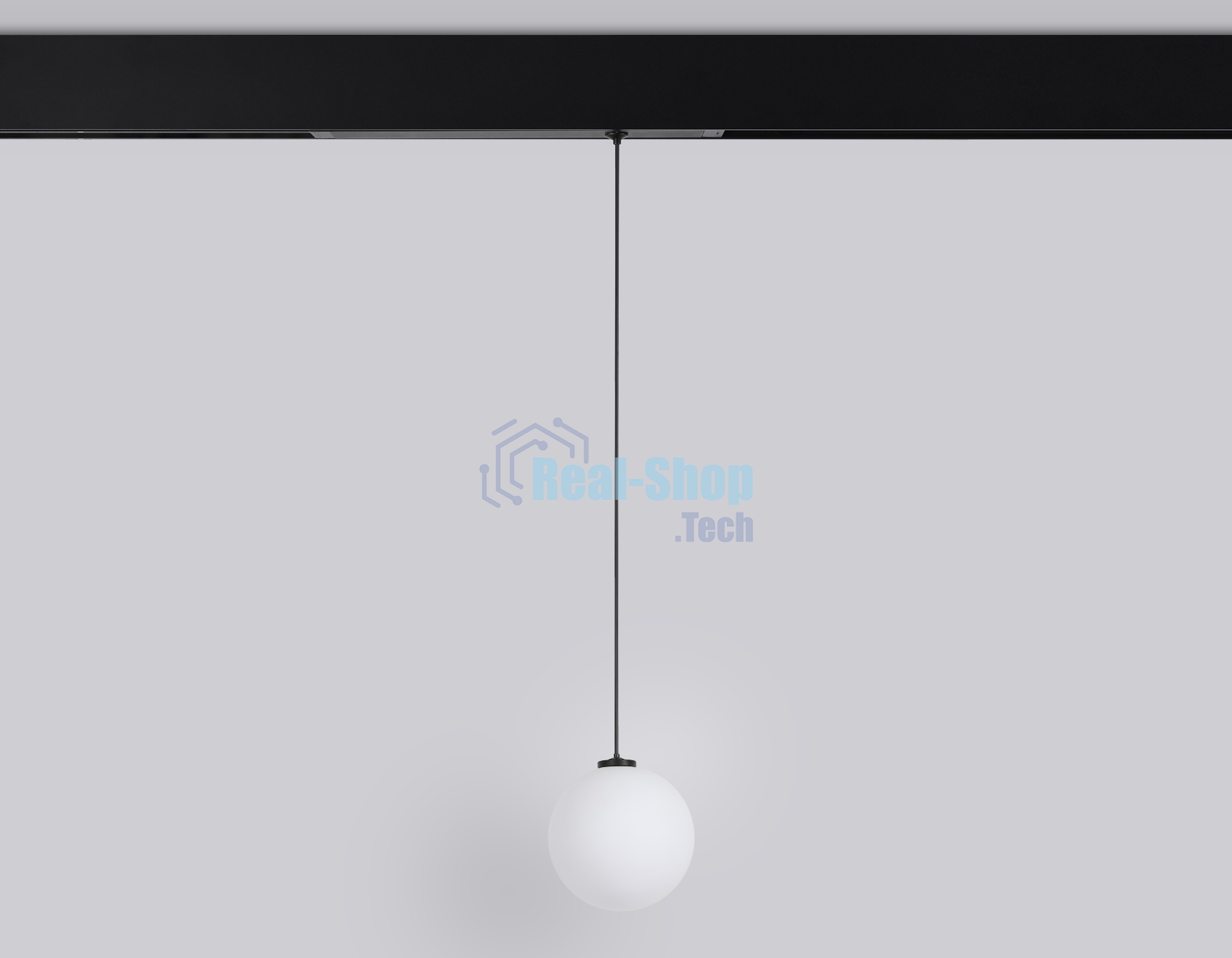 Управляемый светодиодный светильник для шинопровода Magnetic Ambrella light GL1442 BK/FR черный/белый матовый IP20 10W 3000K-6400K 220V 120° D120 H1500 (Без ПДУ)