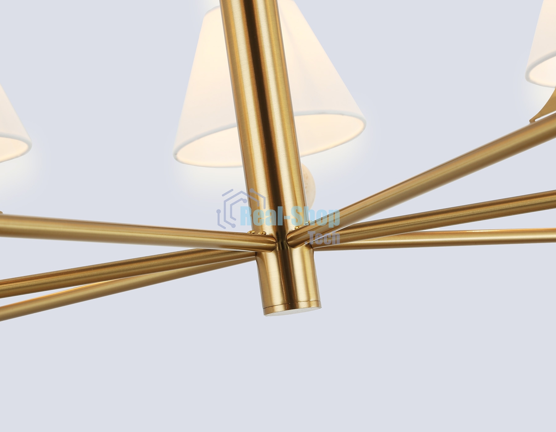 Люстра Ambrella light LH75162/7 BS/FR латунь/белый матовый E14*7 max 40W D890*580