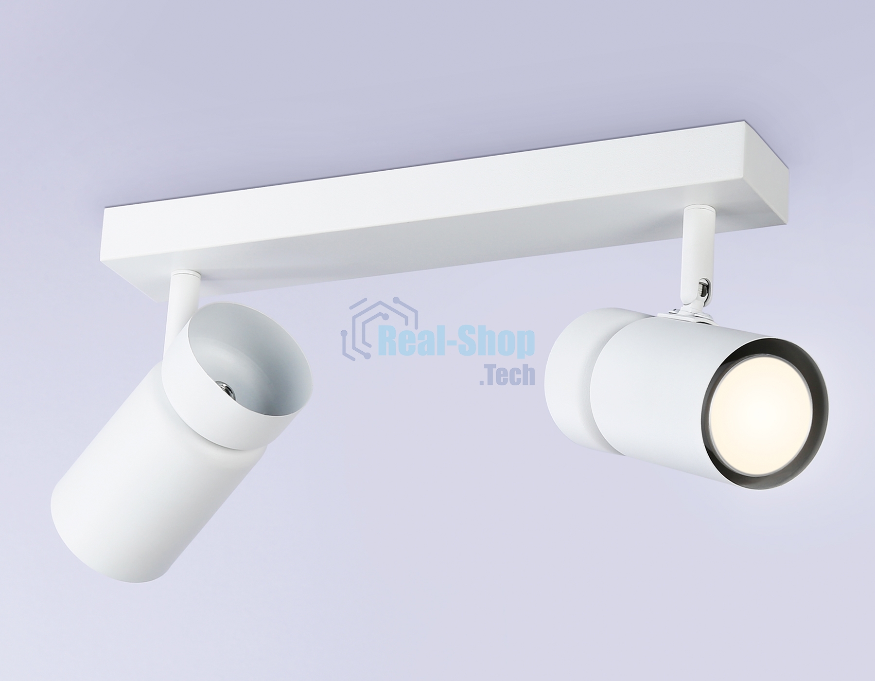 Накладной поворотный спот Ambrella light TA13177/2 WH белый GU10/2 max 12W 295*60*130