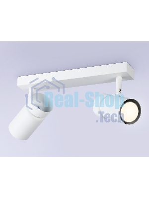 Накладной поворотный спот Ambrella light TA13177/2 WH белый GU10/2 max 12W 295*60*130