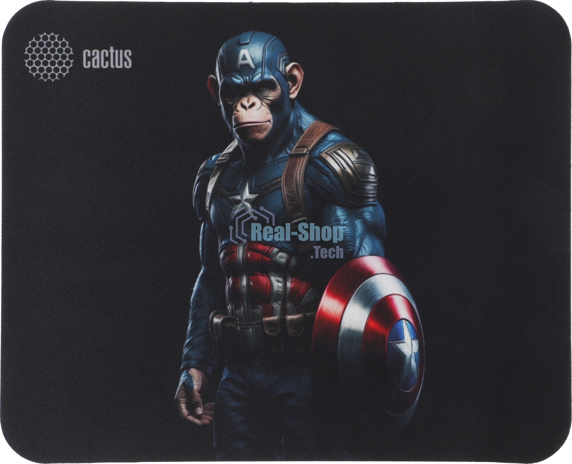 Коврик для мыши Cactus Captain America 250x200x3мм (CS-MP-D08S)