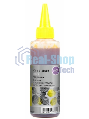 Чернила Cactus CS-I-BT5000Y желтый 100мл для Brother DCP-T300, DCP-T500W,DCP-T700W, MFC-T800W