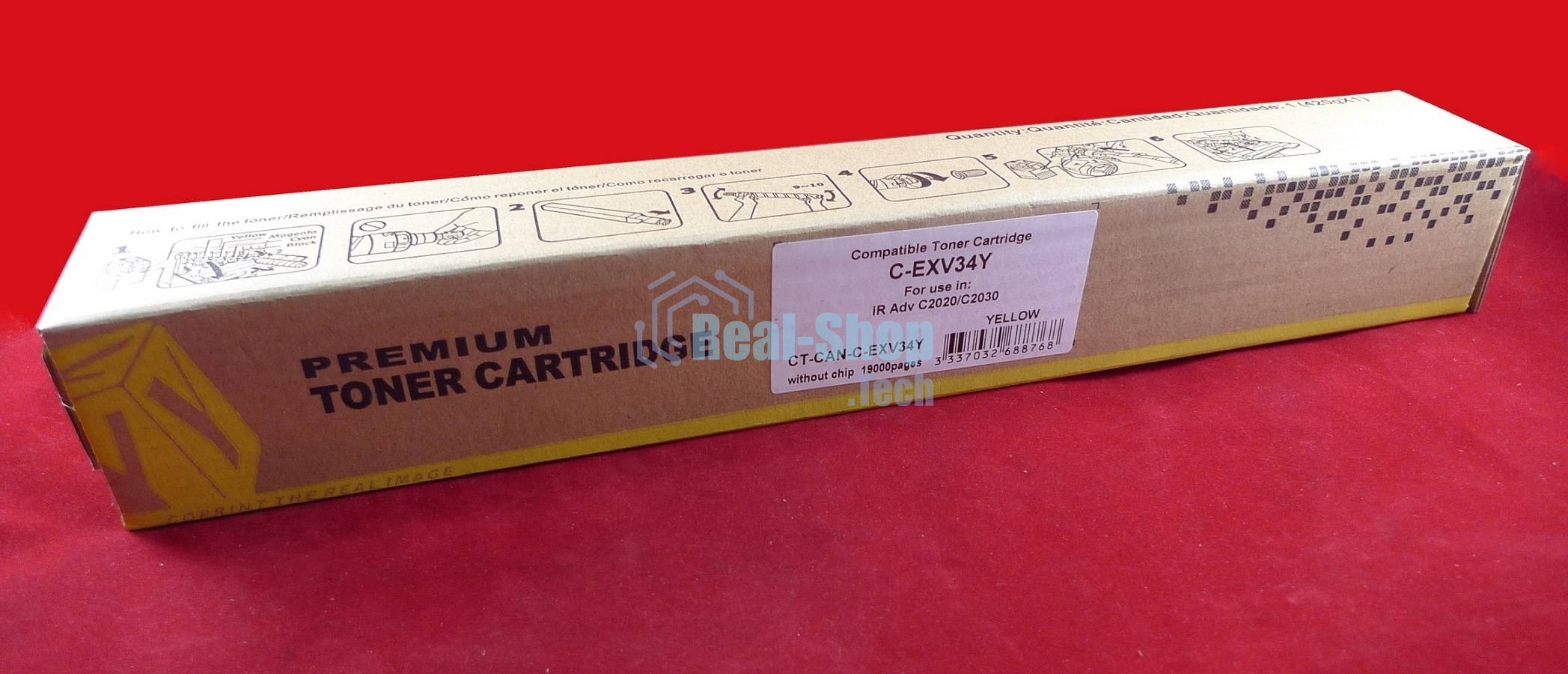 Картридж лазерный Canon iR Adv C2020/C2030 C-EXV34/GPR-36/NPG-52 yellow (туба 260г) JPN