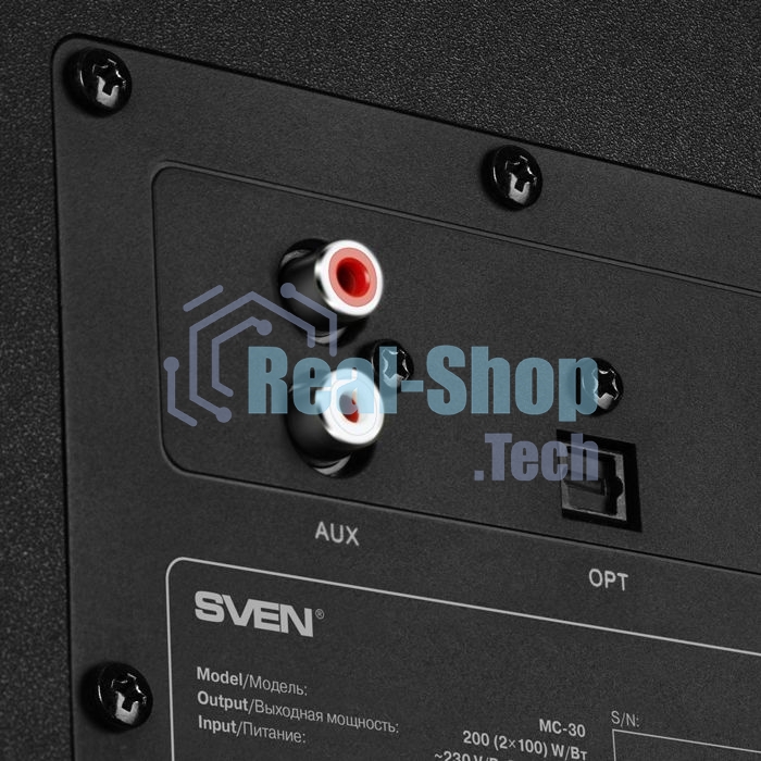 Акустическая система SVEN АС MC-30, черный (200 Вт, Bluetooth, пульт, Optical)