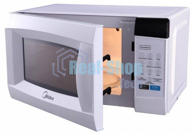 Микроволновая печь Midea EM720CKE белый, 20 л, 700 Вт, переключатели - сенсор