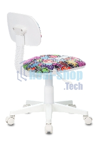 Кресло детское Бюрократ CH-W201NX мультиколор маскарад, крестовина пластик, пластик белый