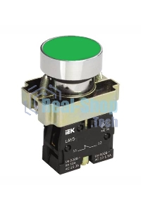 Кнопка LAY5-BA31 без подсветки зел. 1з ИЭК BBT60-BA-K06