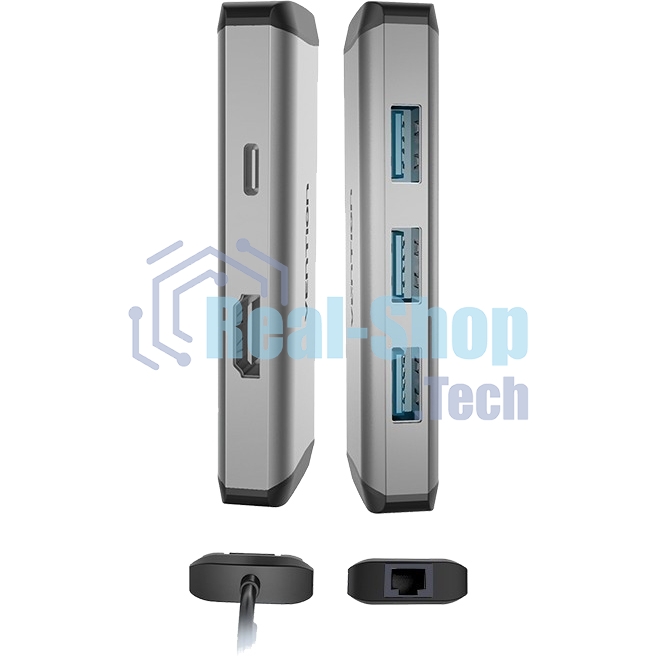 Мультифункциональный хаб Vention USB Type C 6 в 1 (CNCHB)
