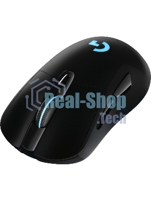 Мышь игровая Logitech G703 Lightspeed черная, сенсор 100-25600dpi (Hero25K), беспроводная 2.4GHz + USB 1,8м, 5 программируемых кнопок + колесо прокрутки, RGB-подсветка, под правую руку