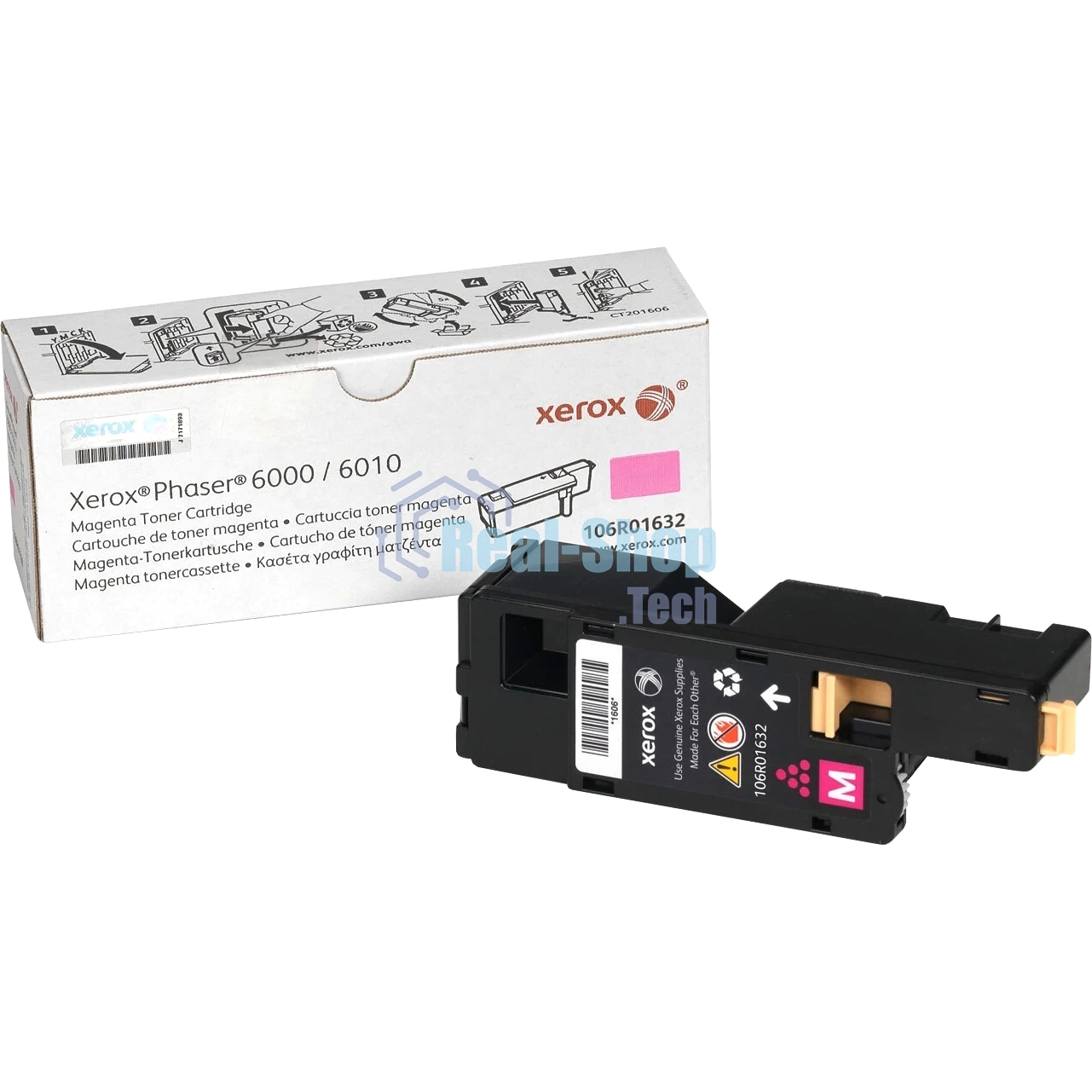 Картридж лазерный Xerox 106R01632 пурпурный для Xerox Ph 6000/6010N/WC 6015 (1000 стр.)(Channels)