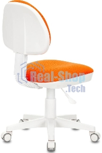 Кресло детское БЮРОКРАТ KD-3, на колесиках, ткань, оранжевый kd-3/wh/tw-96-1