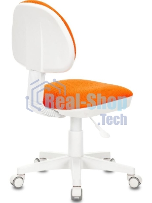 Кресло детское БЮРОКРАТ KD-3, на колесиках, ткань, оранжевый kd-3/wh/tw-96-1