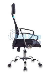 Кресло руководителя Бюрократ KB-6N/SL/B/TW-11 TW-01 TW-11 черный, сетка, крестовина хром