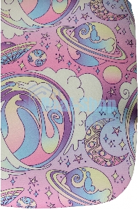 Кресло детское Бюрократ BUROKIDS 1 W мультиколор луна розовая крестов. пластик пластик белый