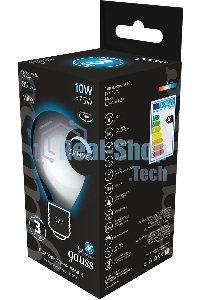 Лампа cветодиодная Gauss Filament А160 10W 890lm 4100К Е27 milky диммируемая LED