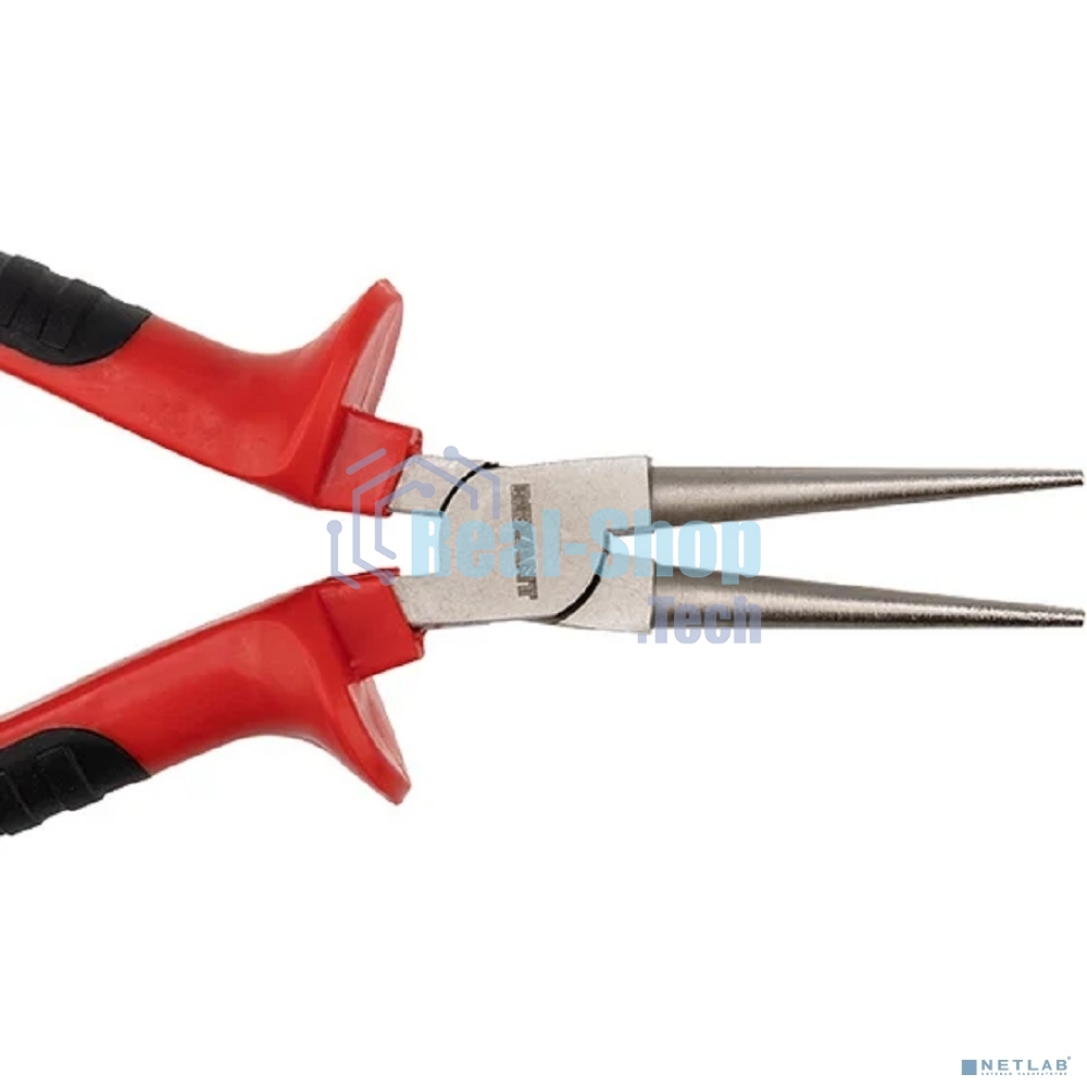 Круглогубцы Rexant 160 мм никелированные, двухкомпонентные рукоятки