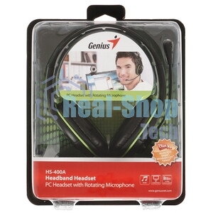 Гарнитура Genius HS-400A черный, проводная