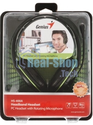 Гарнитура Genius HS-400A черный, проводная