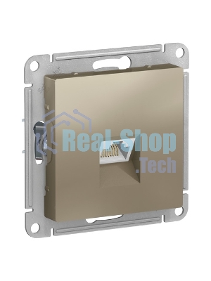 Механизм розетки компьютерной AtlasDesign RJ45 шампань SchE ATN000583