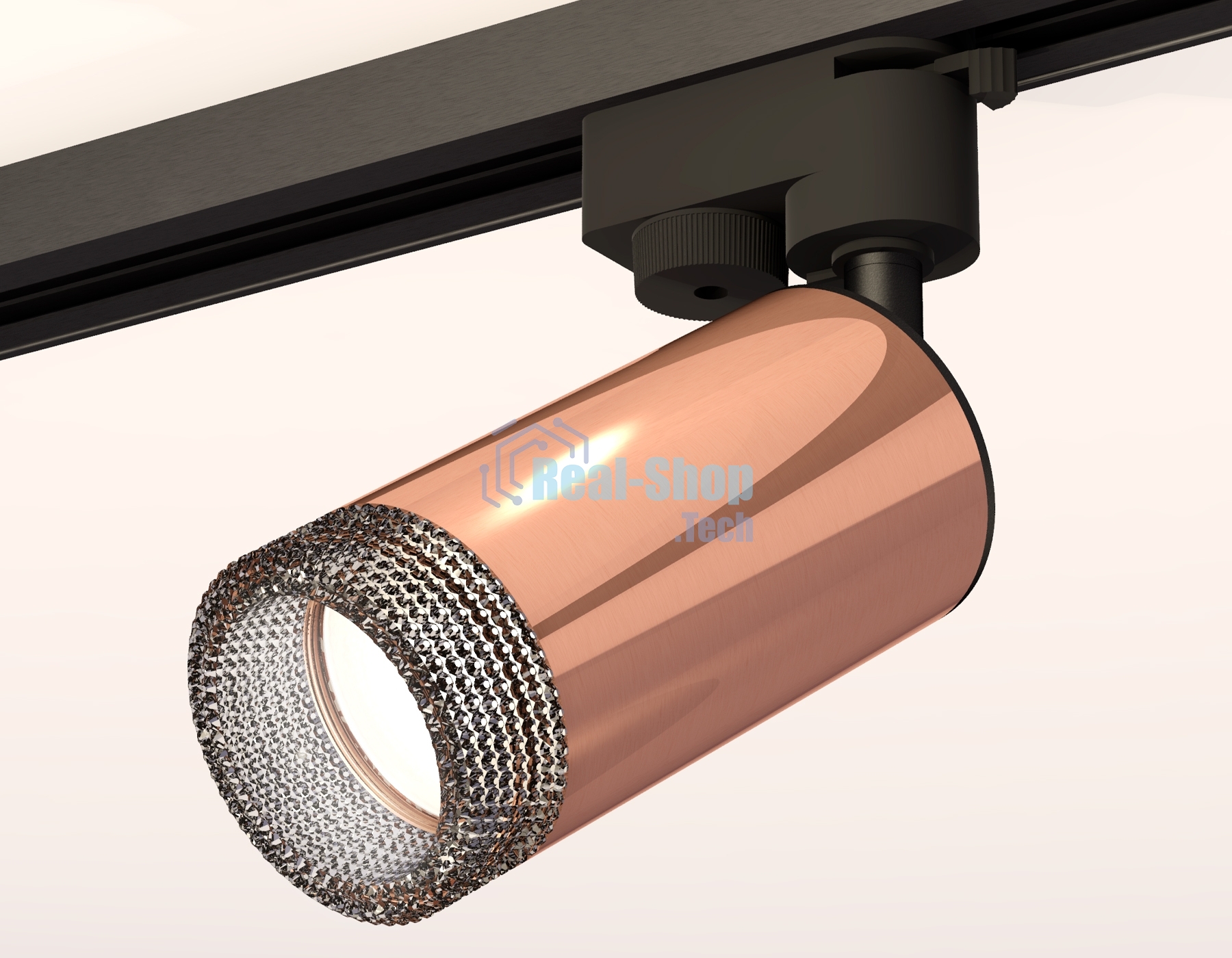 Светильник Ambrella light XT6326011 PPG/SBK/BK золото розовое полированное/черный песок/тонированный MR16 GU5.3