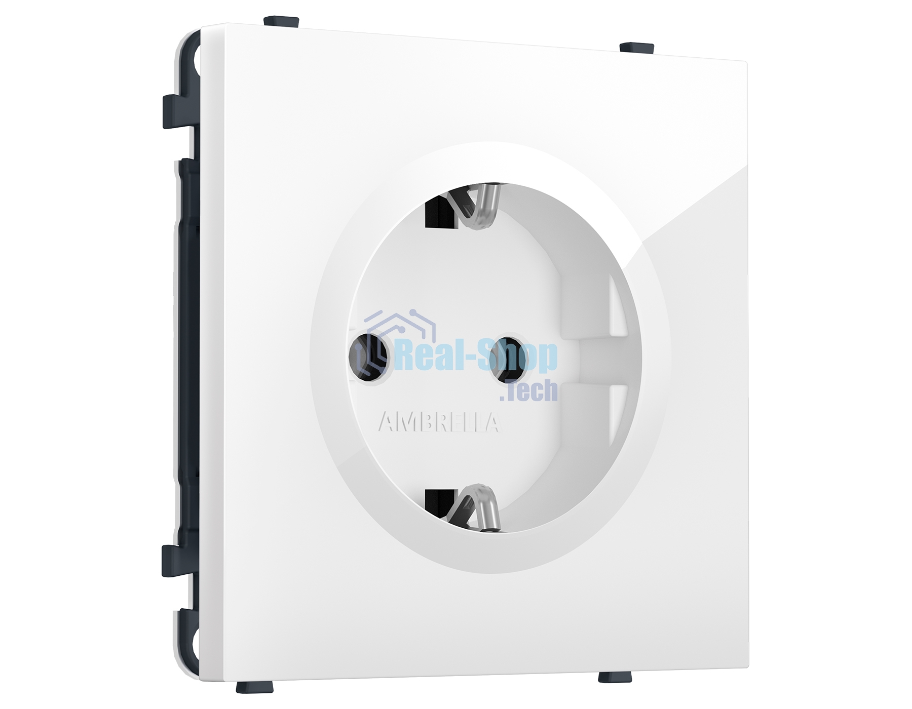 MS106010 Комплект механизма электрической розетки SIGMA Белый глянец 50Hz 2P+E с/з 16A-250V QUANT PRO (SP1060, PR141)