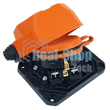 Колодка AY-KA ОУ 1-ая каучук с/з 16A IP44 оранжевый (5510004)