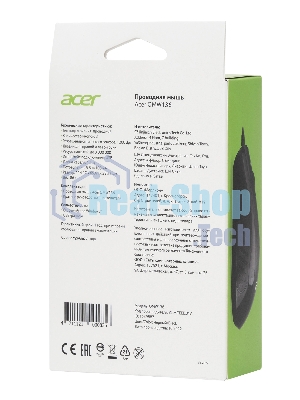 Мышь проводная Acer OMW136 черный, 1200 dpi, USB, кнопки - 3