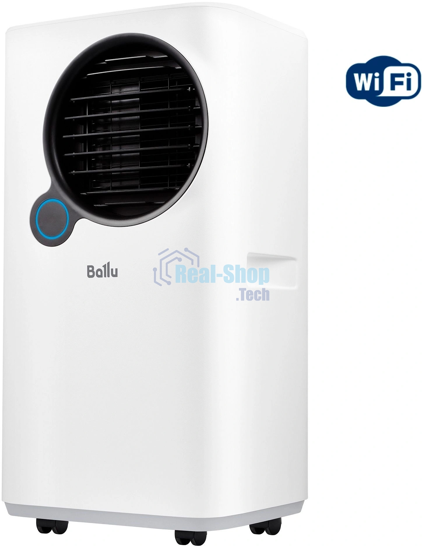 Кондиционер мобильный Ballu Eclipse BPAC-07 EPW/N6 7000 BTU, 18 м², 50 дБ, охлаждение, осушение, белый