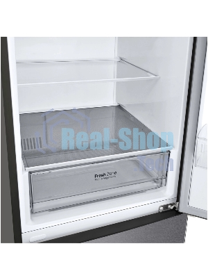 Холодильник LG GA-B509CLSL графитовый двухкамерный 277/107л морозилка снизу, No Frost