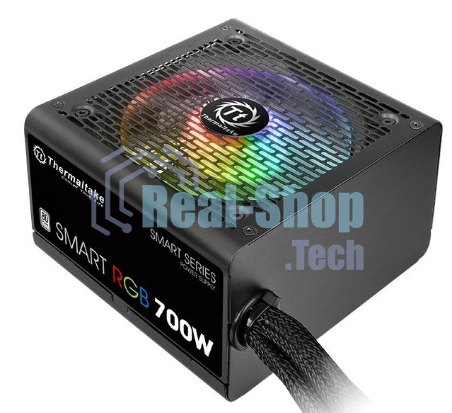 Блок питания Thermaltake Smart RGb (PS-SPR-0700NHSAWE-1), 700Вт, 80 PLUS, 120мм, черный