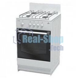 Плита газовая Darina S4 GM 441 101 белый, конфорок 4 шт, духовка 50 л, 50 см x 85 см x 51 см