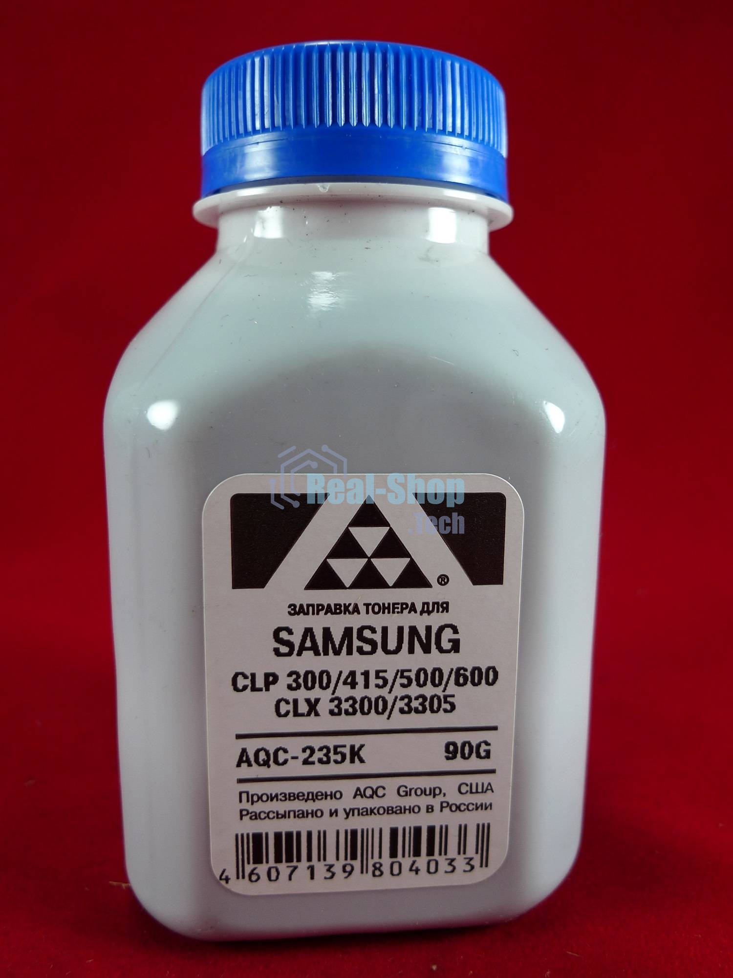 Тонер Samsung CLP 300/315/320/325/360/415/500/510/600/610/660/CLX3300/3305 черный, (фл.90г.) AQC фас. Россия