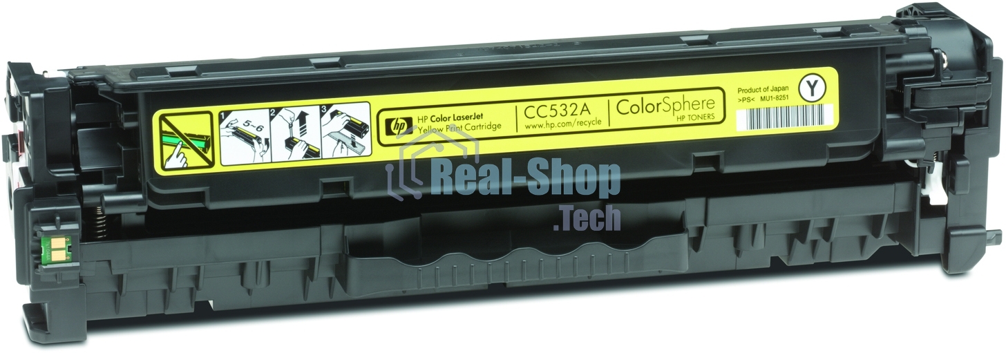 Картридж лазерный HP CC532A желтый для LJ CP2025/CM2320 2800стр.