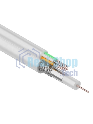 Кабель Rexant ККСВ-В+4х0,5 мм (бухта 100 м) белый