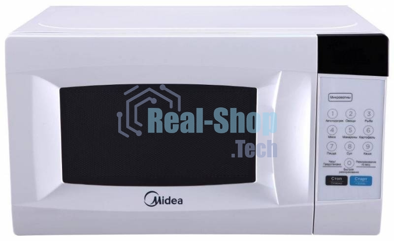 Микроволновая печь Midea EM720CKE белый, 20 л, 700 Вт, переключатели - сенсор