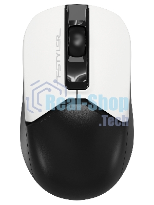 Мышь беспроводная A4Tech Fstyler FB12 белый/черный, 1200 dpi, радиоканал, Bluetooth, USB, кнопки - 3